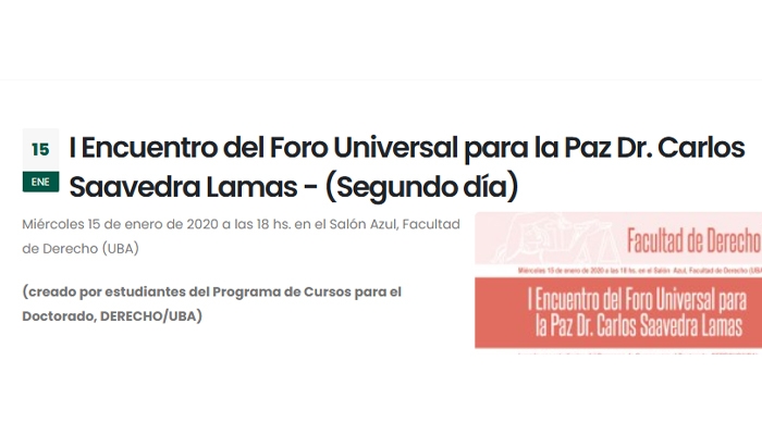 I-ENCUENTRO-DEL-FORO-UNIVERSAL-PARA-LA-PAZ-DR -CARLOS-SAAVEDRA-LAMAS_19-11-2025